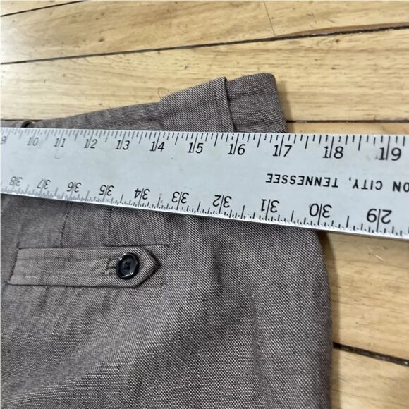 BANANA REPUBLIC Wool Dress Pants Women 10 Martin Brown Preppy Academia Office 10 - Picture 10 of 16